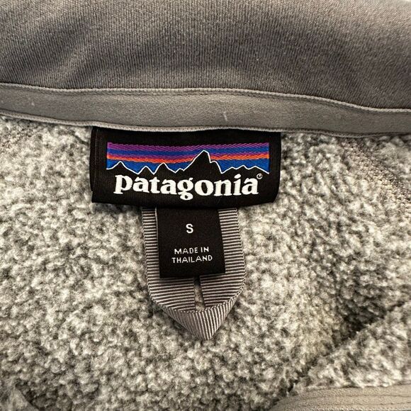 Patagonia Quarter Zip Better Sweater Fleece Jacket Gray Small - Picture 4 of 5